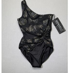 Miraclesuit Women's Iridium Minx Slimming one-Piece Swimsuit black 8 $188